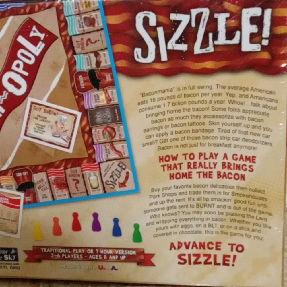 Bacon-Opoly Board Game - Picture 7 of 7